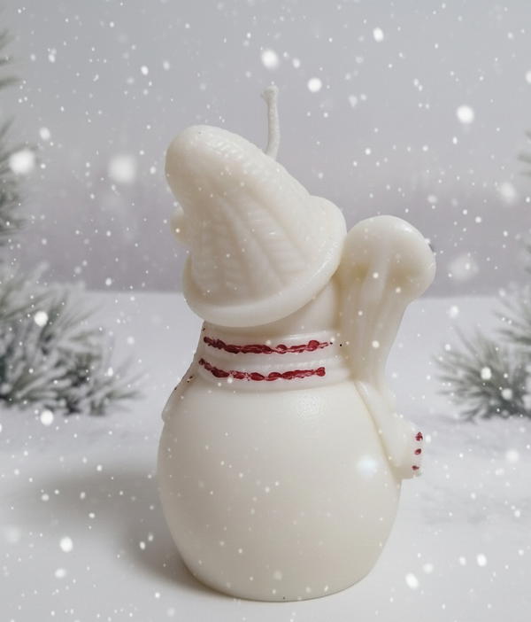 شمعه سنو مان بعطر الكراميل Image 5 Preview