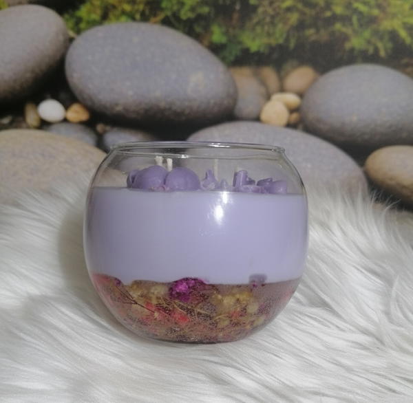 شمعة صويا مع شمع جل بعطر اللافندر  Image 3 Preview