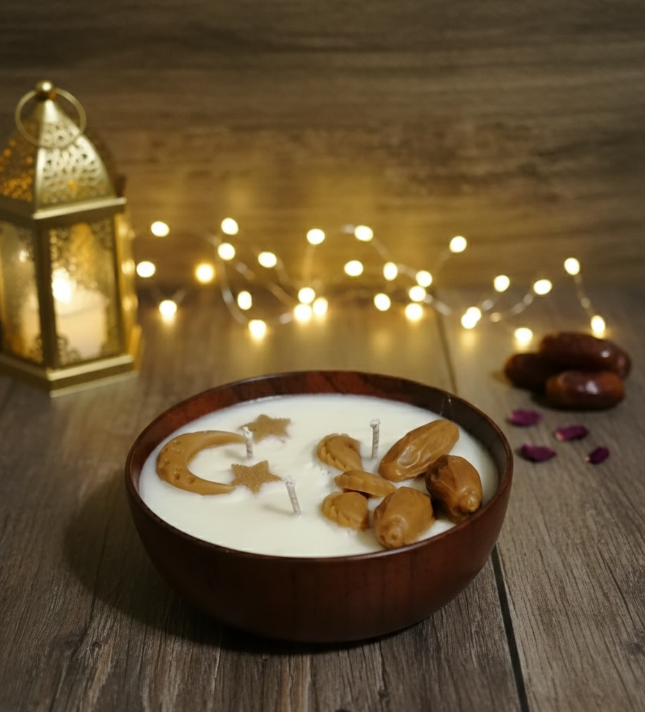 شمعة طبق رمضان بعطر مسك الكعبة Preview Image
