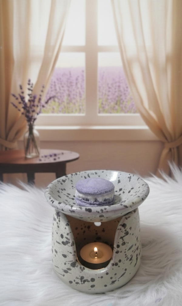 طقم فواحة فخار مع شمع معطر بعطر جوز الهند  Image 3 Preview