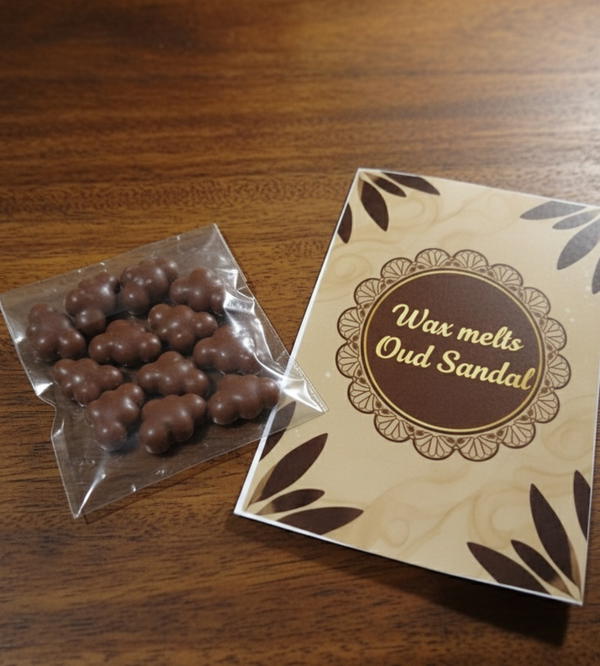 طقم فواحة مع شمع السحب المعطر بعطر العود صندل Image 3 Preview