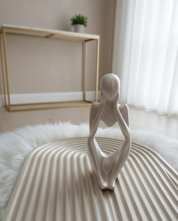 طقم هاند ميد من الماربل مع شمعة كوفى فانيليا Image 4 Preview