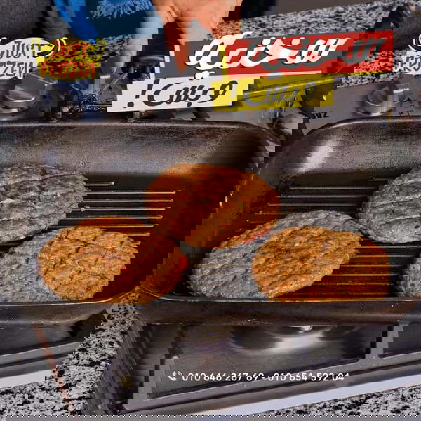 جاست فروزن برجر جامبو ساده 10 قطع ٨٠٠ جم Image 1 Preview