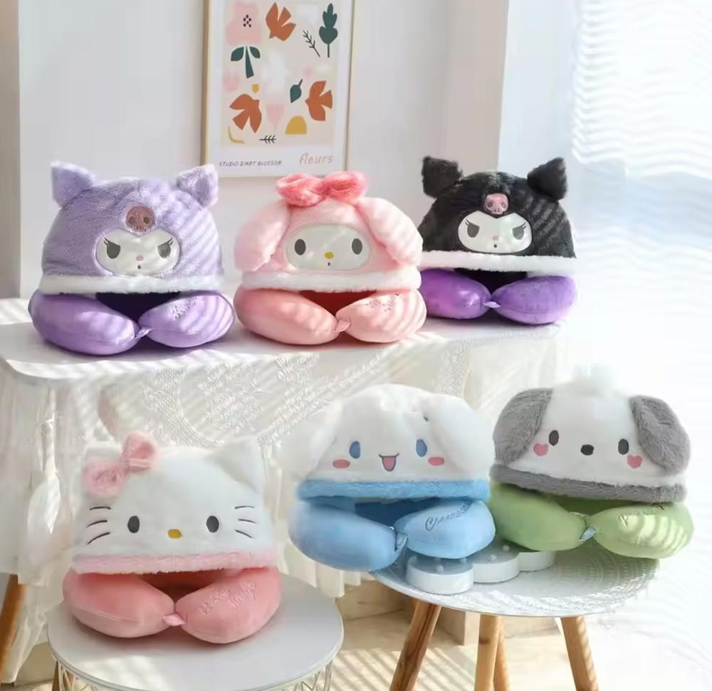 Sanrio hooded neck pillow   Preview Image