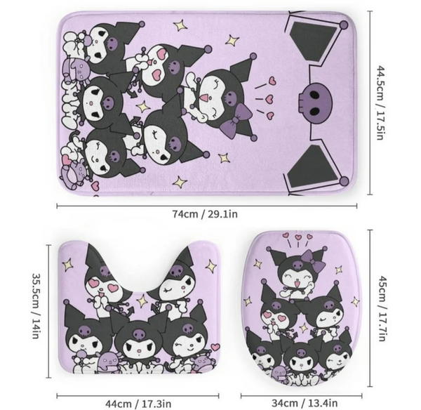 kuromi 3pcs bathroom set Image 3 Preview