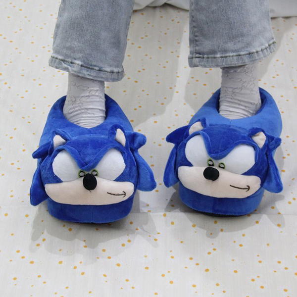 sonic fuzzy slippers  Image 1 Preview