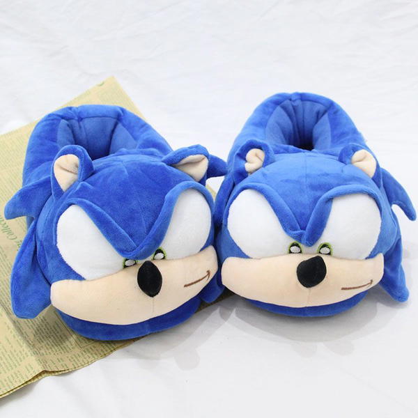 sonic fuzzy slippers  Image 2 Preview