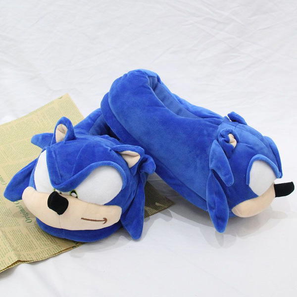 sonic fuzzy slippers  Image 5 Preview