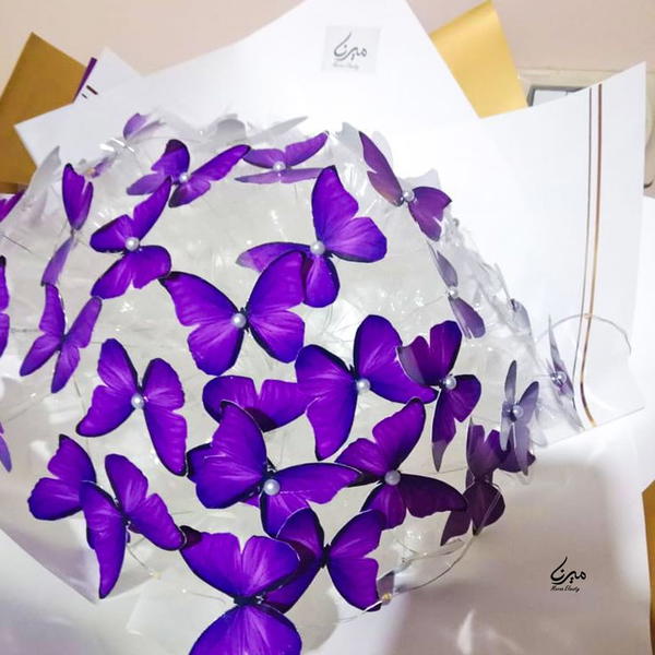 بوكية فراشات كبير 💜 Image 3 Preview
