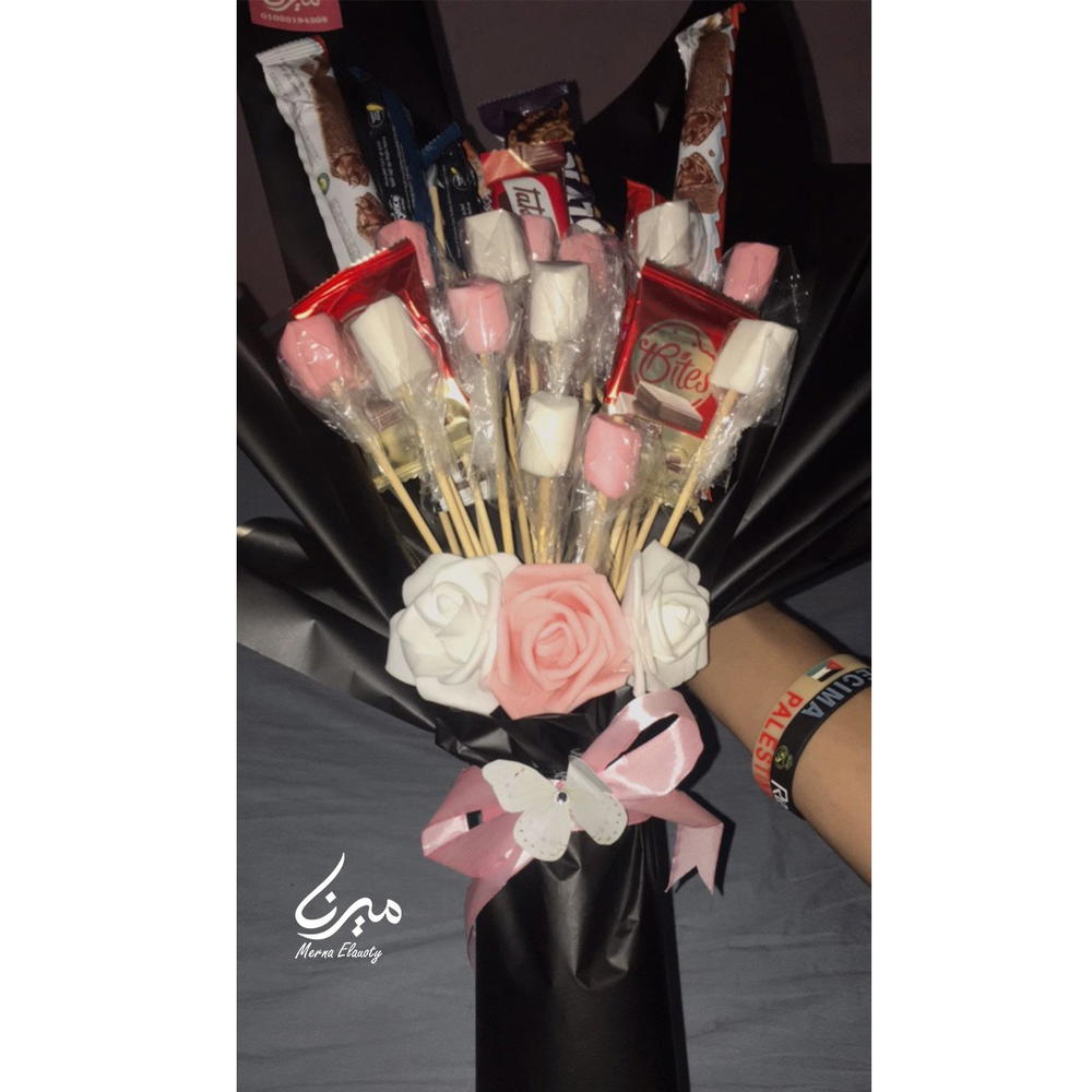 بوكية مارشميلو و شوكولاته وورد 🥰 Preview Image