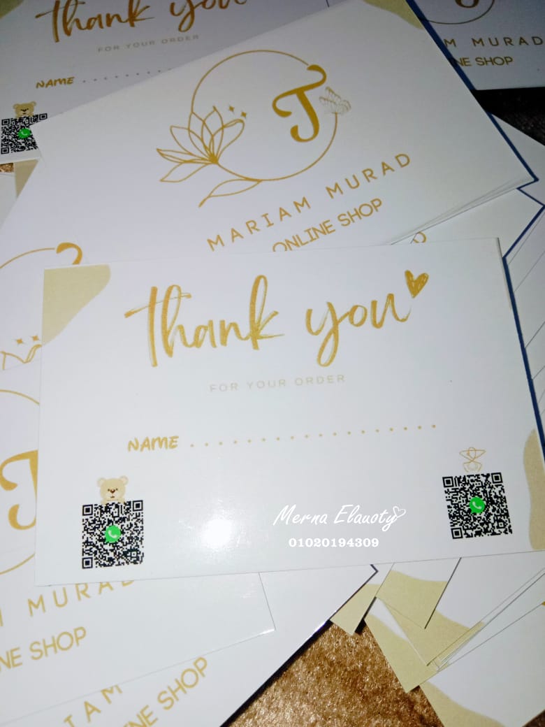 كروت شخصيه وش وضهر مقاس 6*9💖 Preview Image
