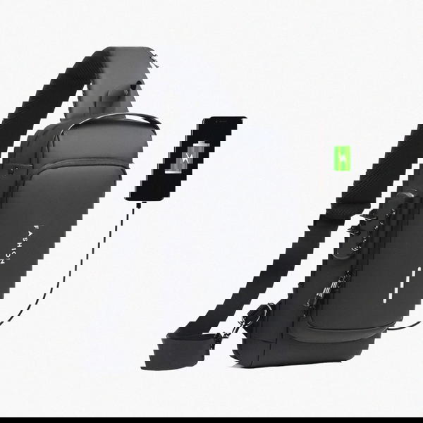 شنطة يد سفر مانعة لتسرب الماء وقفل أمان وكيبل شاحن الهاتف  Image 1 Preview