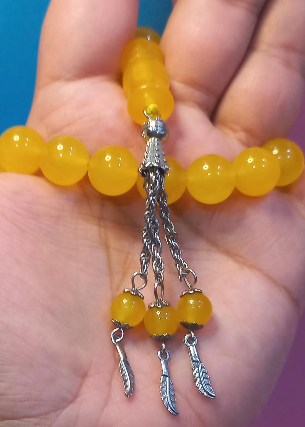 مِسْبَحَة من العقيق الأصفر (شرف الشمس) Preview Image