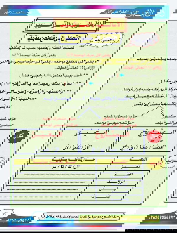 التميز فى اللغة العربية للصف الأول ترم أول  Image 4 Preview
