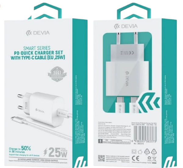 Charge Devia 25w tybe c to tybe c Image 2 Preview