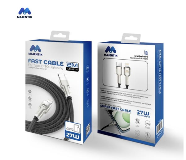 Cable tc lightining Majnetik 27w طول ٢ متر Image 1 Preview