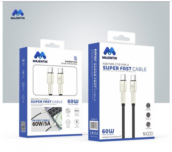 cable Majentik tybe c to tybe c 60w Image 1 Preview