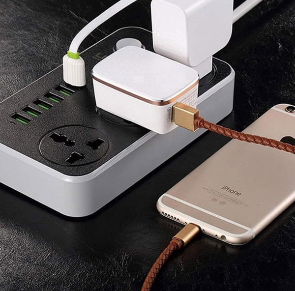 مشترك كهرباء لدنيو 3 مخارج طاقه 6 منافذ usb Image 3 Preview