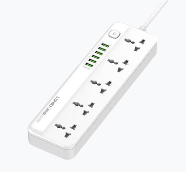 مشترك لدنيو 5 مخارج طاقه 6 منافذ usb Image 1 Preview