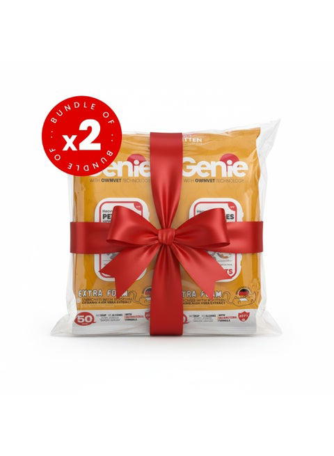 مجموعة من قطعتين من جيني وايبس للقطط ٥٠ منديل/عبوة Image 1 Preview