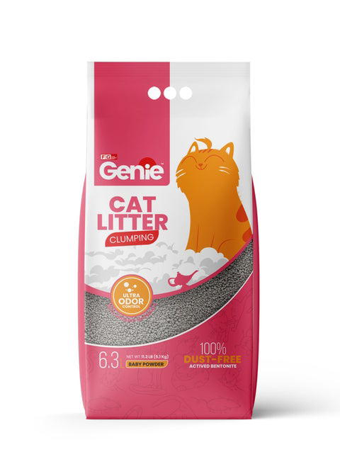 رمل القطط من جيني متكتل ٦.٣ لتر بيبي باودر Preview Image