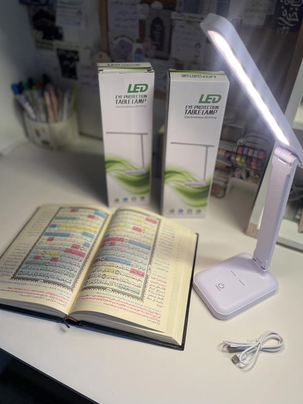 اباجورة ليد شحن 3الوان اضاءة warm,white,cool معاها وصلة USB للشحن Image 4 Preview
