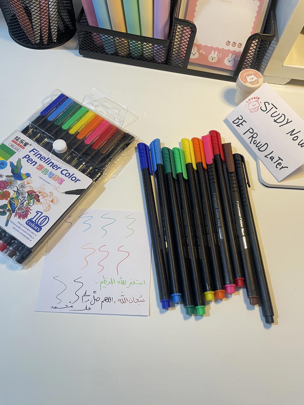 اقلام fineliner سن ريشه🪶🥹🖤🖤🦋 Preview Image