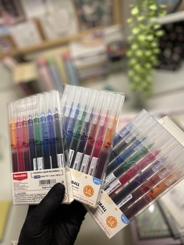 اقلام حبر مستوردة💗📚 لكتابة الملخصات بخط واضح وسلس💗📚علبة 8 اقلام Image 1 Preview