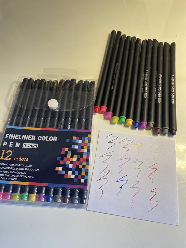 اقلام finelinerسن ريشه12لون🪶🧸🪴 Image 1 Preview
