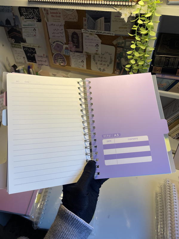 دفتر A5سلك مستورد💗ورق كريمي  Image 3 Preview