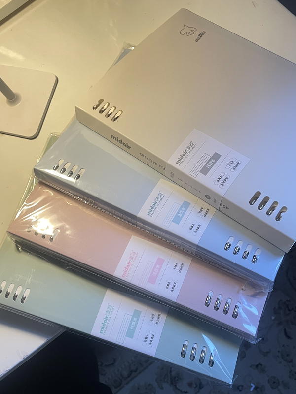 دفتر كبيرB5 حلقات قابلة للفتح وإعادة التعبئة 🤎غلاف هارد متين ورق كريمي  Image 1 Preview