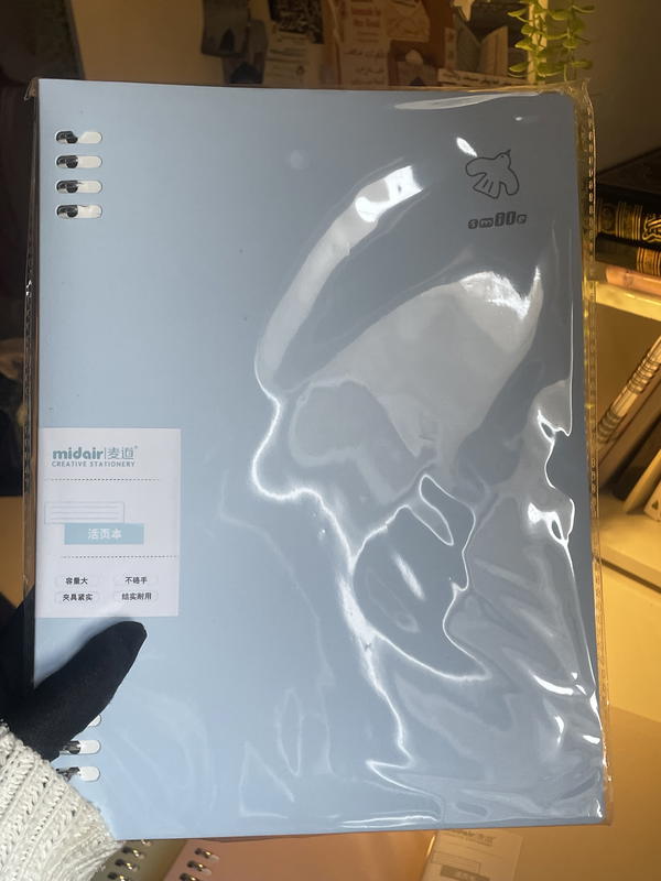 دفتر كبيرB5 حلقات قابلة للفتح وإعادة التعبئة 🤎غلاف هارد متين ورق كريمي  Image 4 Preview