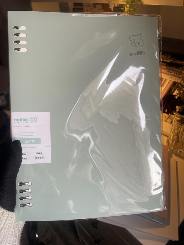 دفتر كبيرB5 حلقات قابلة للفتح وإعادة التعبئة 🤎غلاف هارد متين ورق كريمي  Image 6 Preview