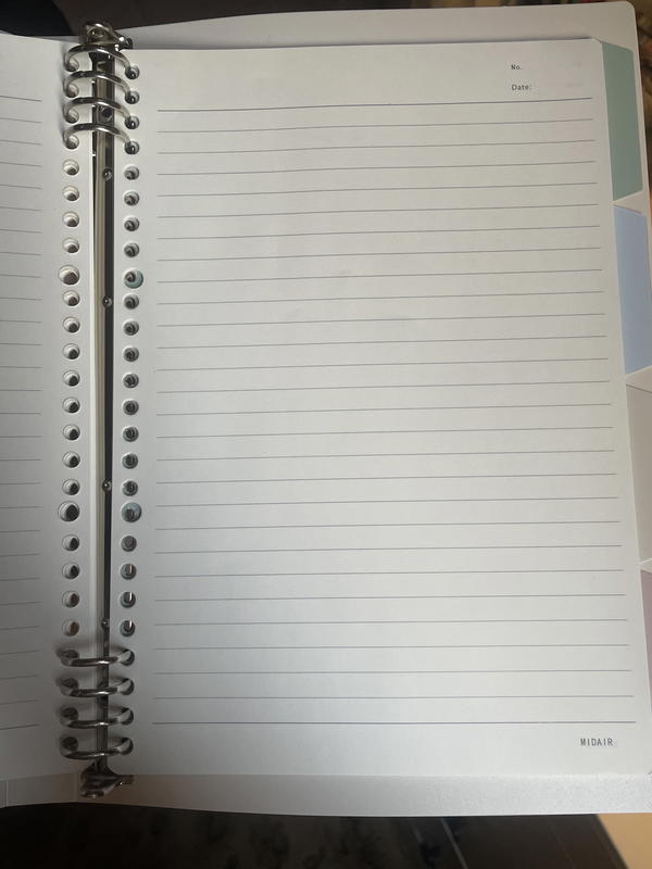 دفتر كبيرB5 حلقات قابلة للفتح وإعادة التعبئة 🤎غلاف هارد متين ورق كريمي  Image 9 Preview