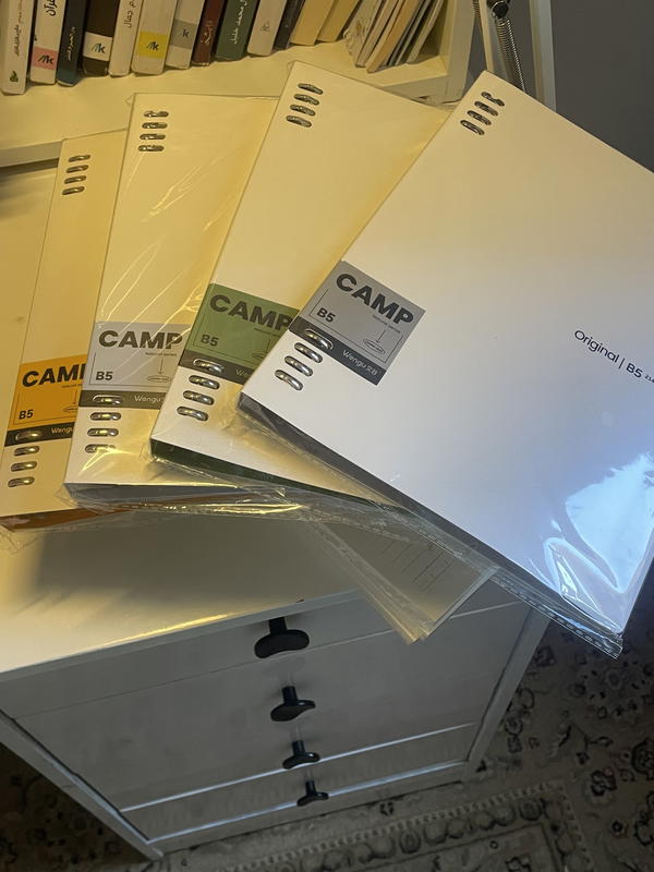 دفتر مستورد ورق كريمي حلقات معدن قابلة للفتح وإعادة تعبئة  Image 7 Preview