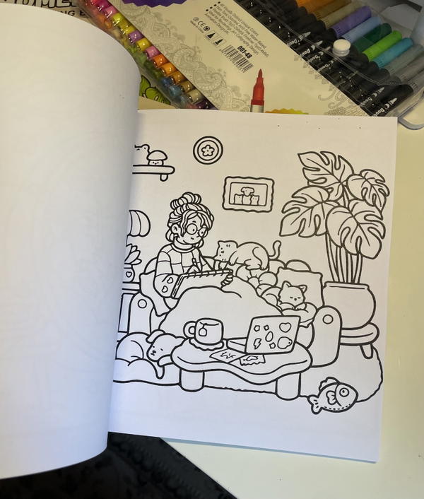 دفتر رسوم للتلوين🎨🫶🏻📒سميك140gm مش بيطبع Image 7 Preview