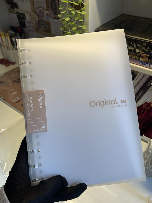 دفترA5🤎 original مستوردة ورق كريمي حلقات بتفتح لإضافة ورق Image 2 Preview