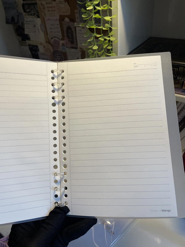 دفترA5🤎 original مستوردة ورق كريمي حلقات بتفتح لإضافة ورق Image 3 Preview