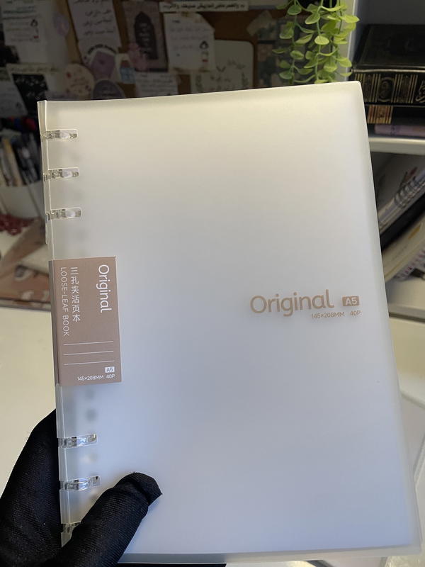 دفترA5🤎 original مستوردة ورق كريمي حلقات بتفتح لإضافة ورق Image 5 Preview