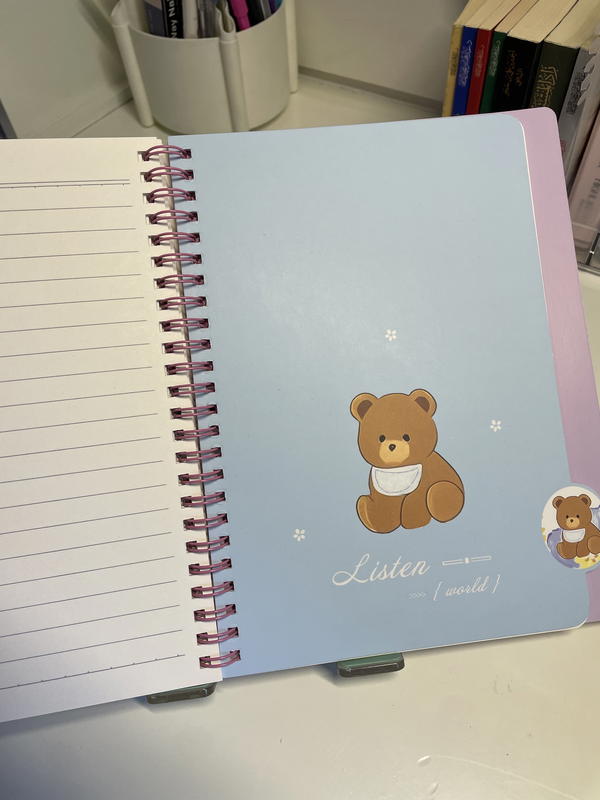 دفترA5 بفواصل مستورد ورق كريمي💗🐇 Image 9 Preview