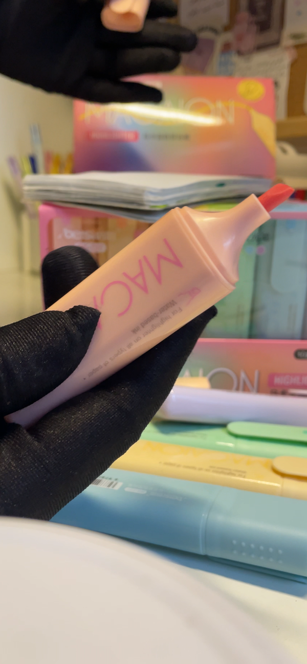 هايلايتر MACAIONطقم 6قطع الوان باستيل high quality 💗🐣 Image 6 Preview