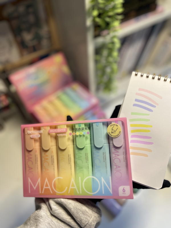 هايلايتر MACAIONطقم 6قطع الوان باستيل high quality 💗🐣 Image 2 Preview