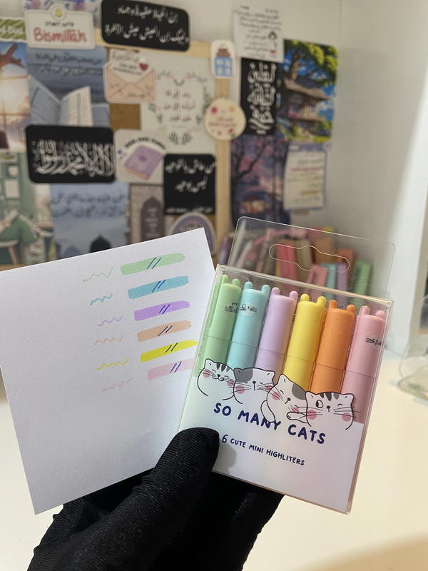 هيلايتر ماركة M&g 💗🪻مجموعة 6اقلام Image 2 Preview