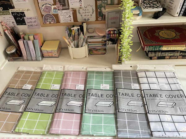 مفرش مكتب واتر بروڤ( اختيار لون واخر بديل )💗🌱مقاس كبير 183 * cm137 Image 2 Preview