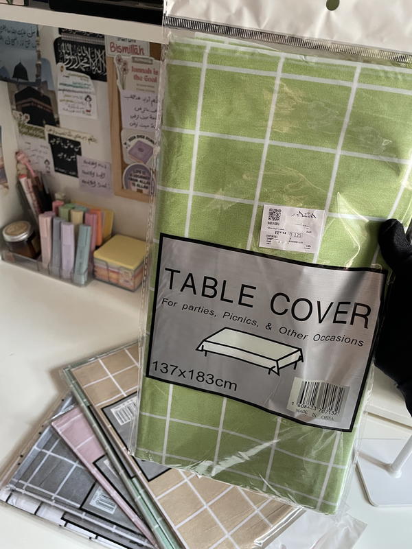 مفرش مكتب واتر بروڤ( اختيار لون واخر بديل )💗🌱مقاس كبير 183 * cm137 Image 5 Preview