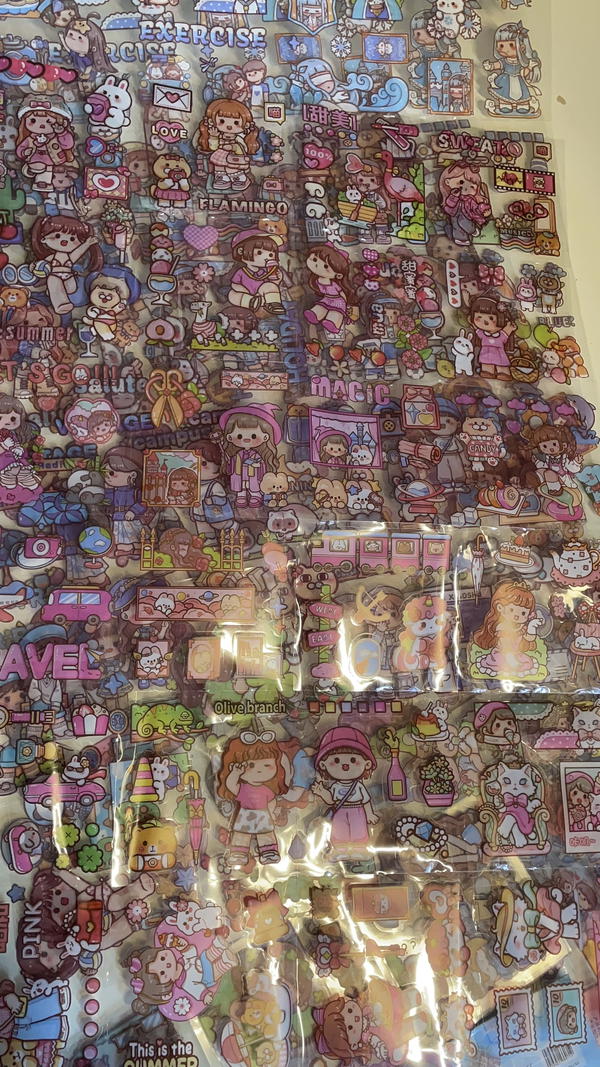 مجموعة ستيكرز مفرغة💗🫰🏻فيها 25شيت Image 3 Preview