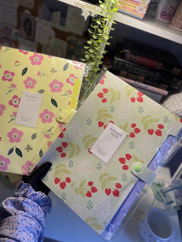 منظم اوراق استيراد بثيم الربيع🪷💗🌸🍒🌻🪻💕طول30سم عرض23سم Image 2 Preview