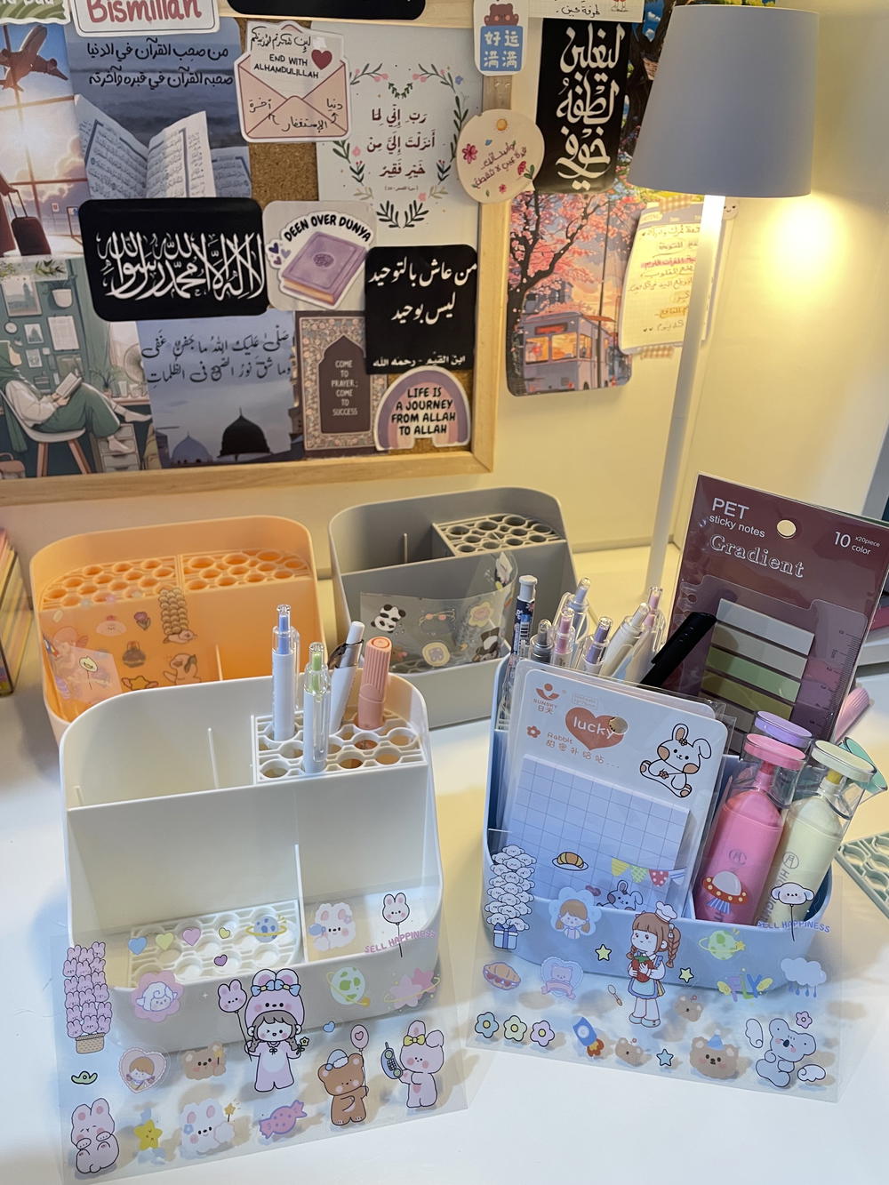 منظم مكتب كوري + شيت ستيكرز🪴🥹💗" Preview Image