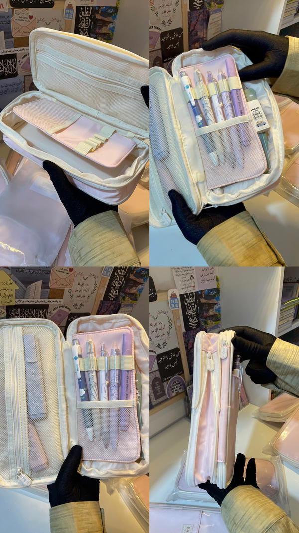 مقلمة SPECIAL لون اسود في بيج🫶🏻 Image 3 Preview