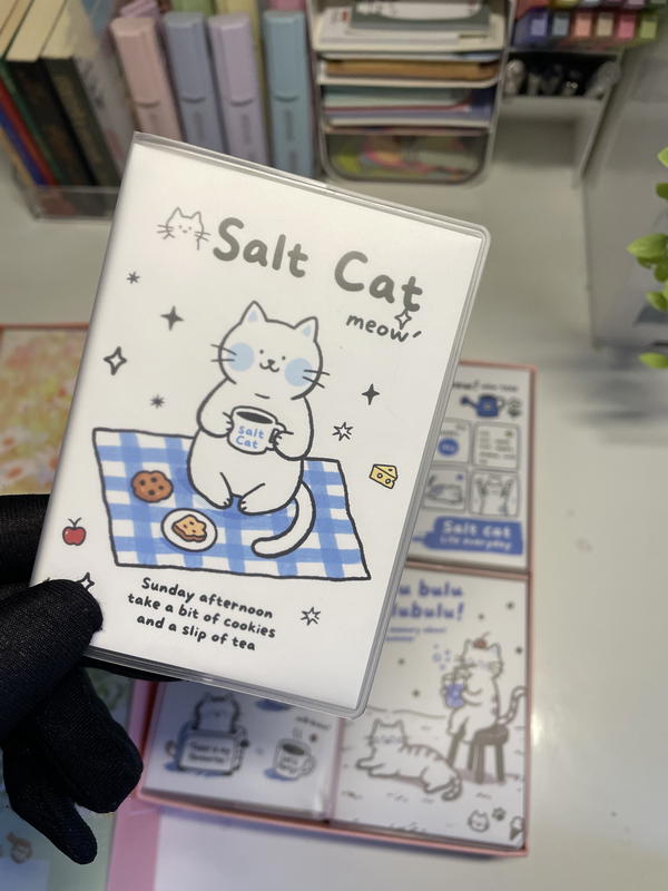 ميني نوتة ورق كريمي مستوردة بثيم القطط🐈💗كڤر قابل لإعادة الاستخدام  Image 2 Preview